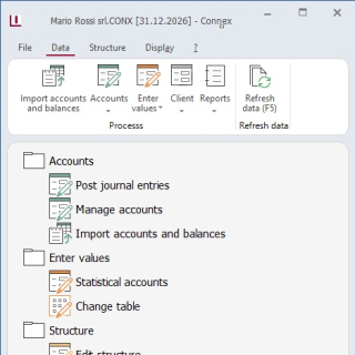 CONNEX Menu
